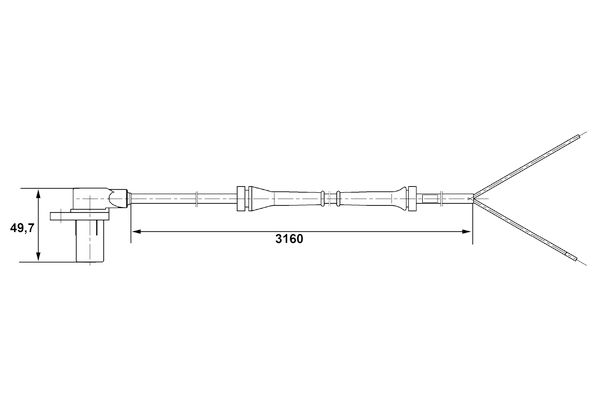 BOSCH 0 265 006 195 - Sensor, Raddrehzahl