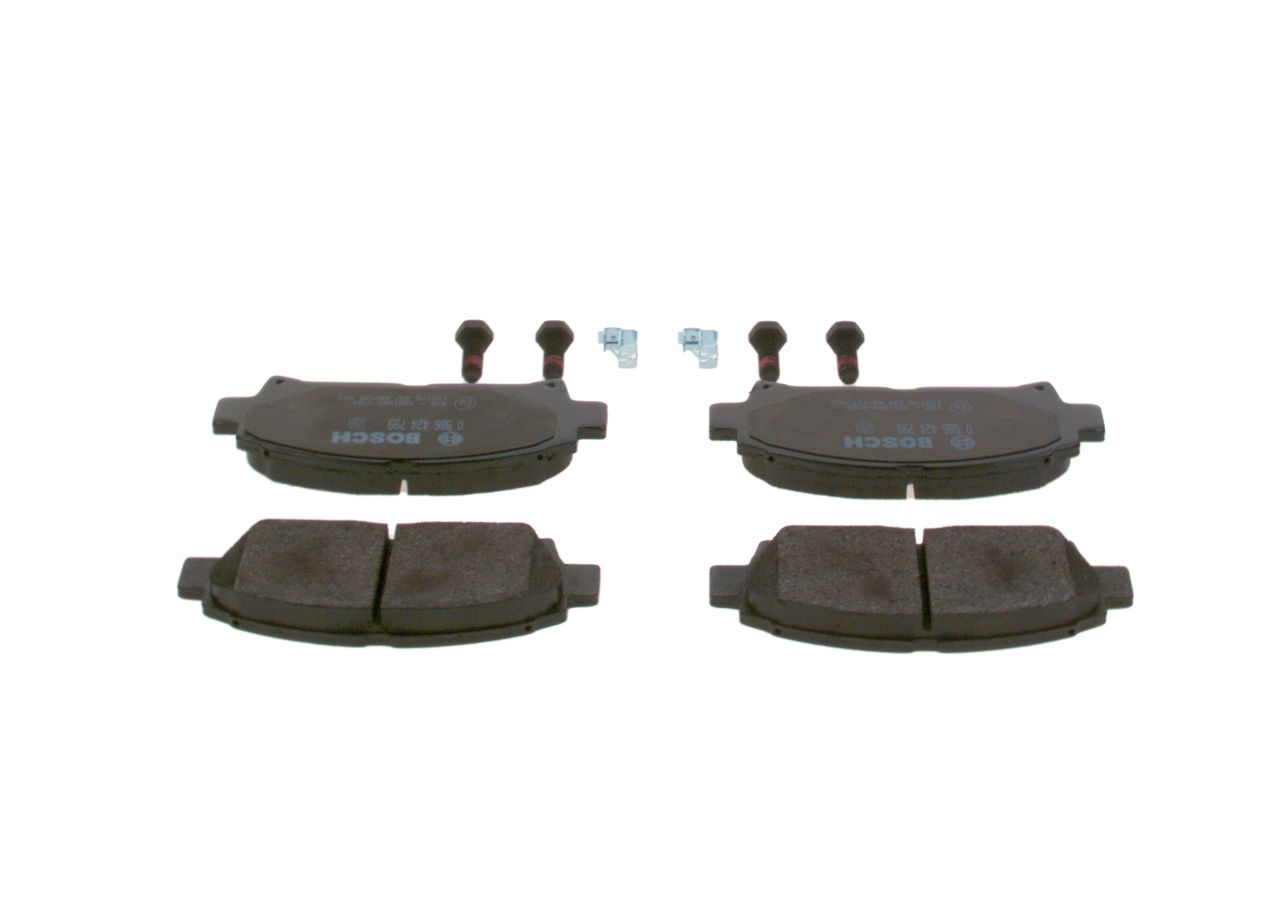 BOSCH 0 986 424 799 - Bremsbelagsatz, Scheibenbremse