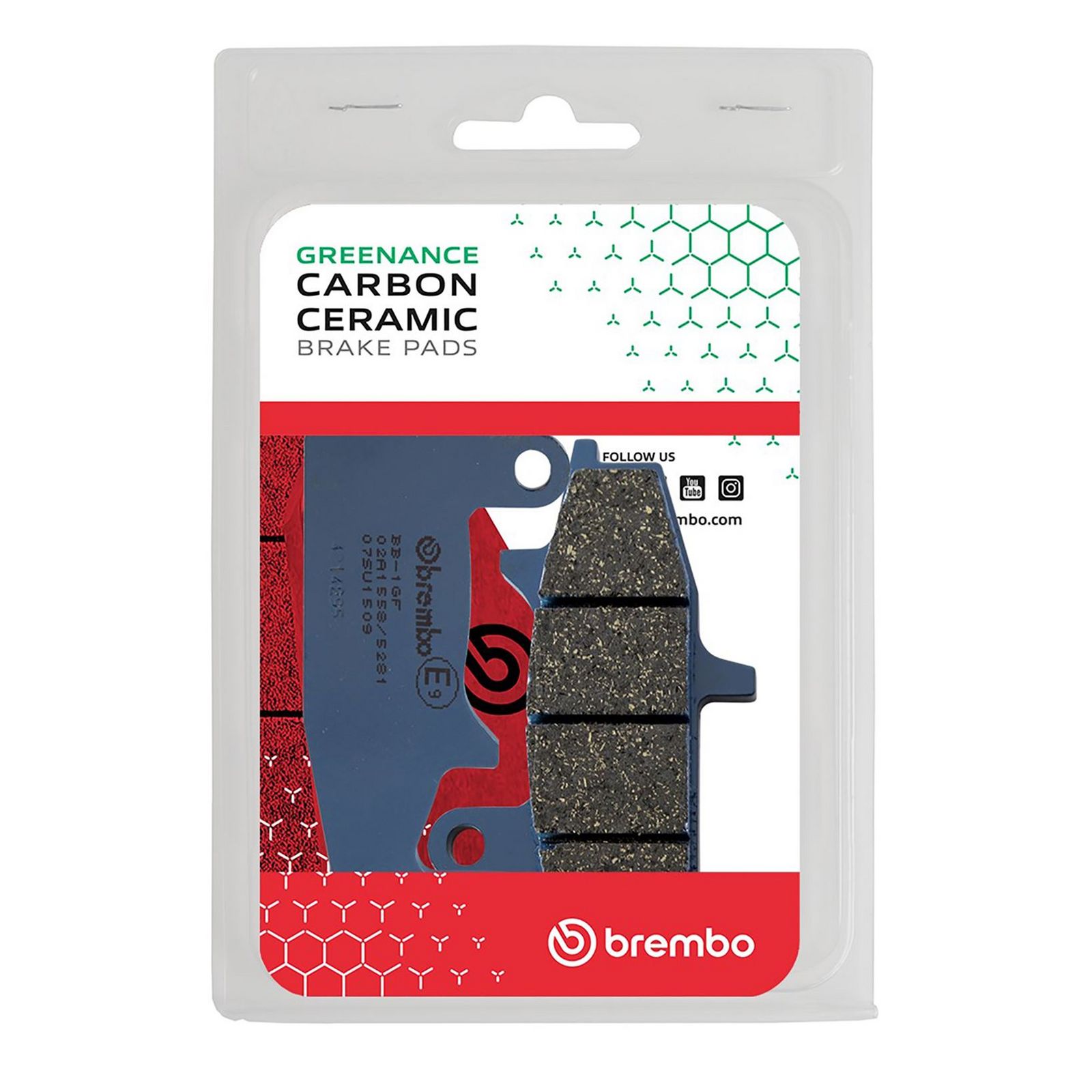 BREMBO 07SU1509 - Bremsbelagsatz, Scheibenbremse