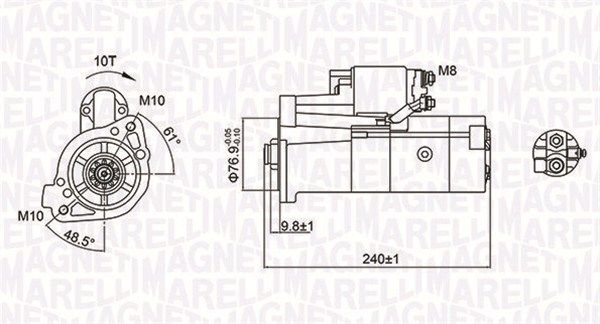 MAGNETI MARELLI 063721221010 - Starter