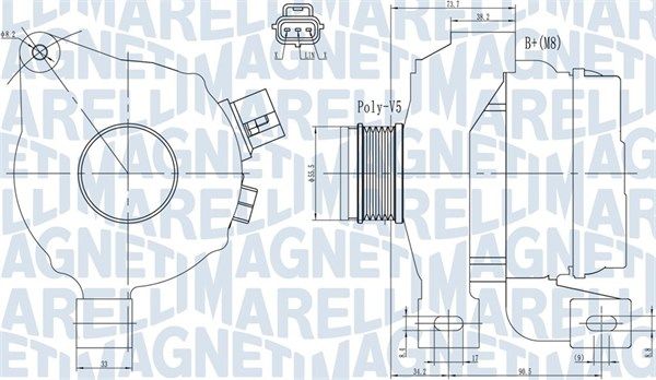 MAGNETI MARELLI 063731966010 - Generator