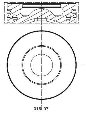 MAHLE 016 07 00 - Kolben