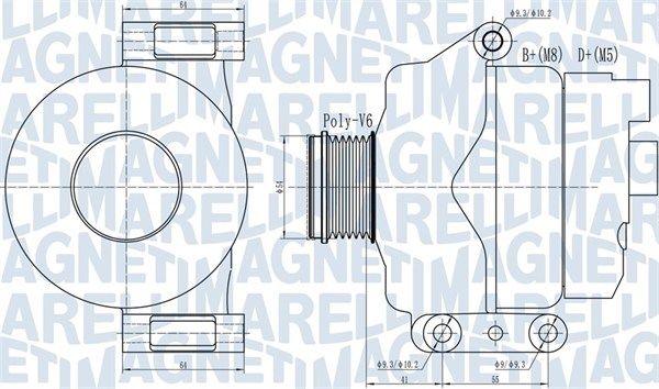 MAGNETI MARELLI 063732132010 - Generator