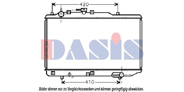 AKS DASIS 110068N - Kühler, Motorkühlung
