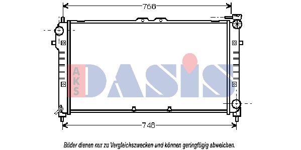 AKS DASIS 090047N - Kühler, Motorkühlung