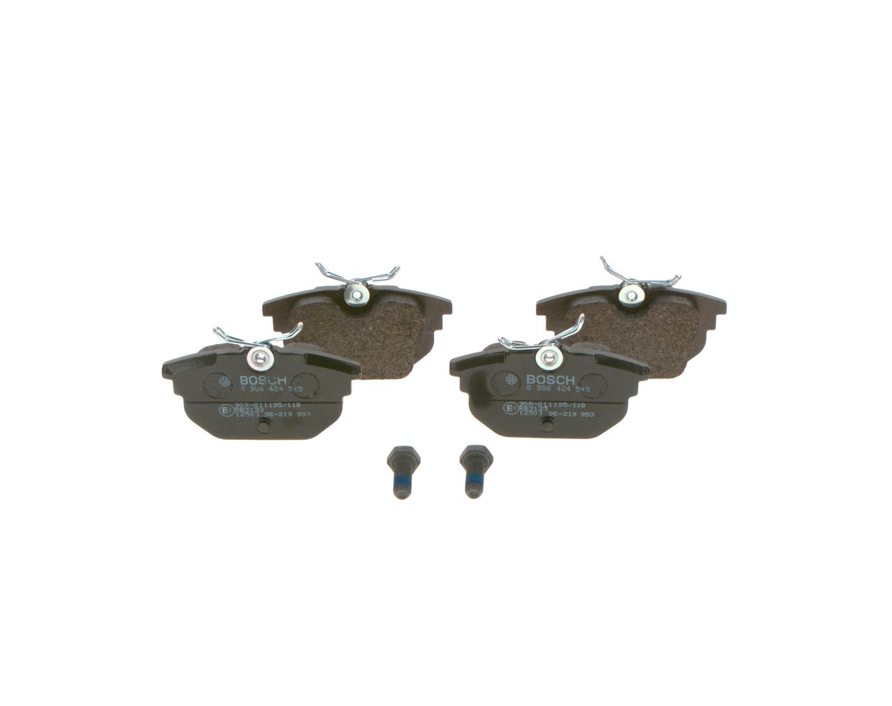 BOSCH 0 986 424 545 - Bremsbelagsatz, Scheibenbremse