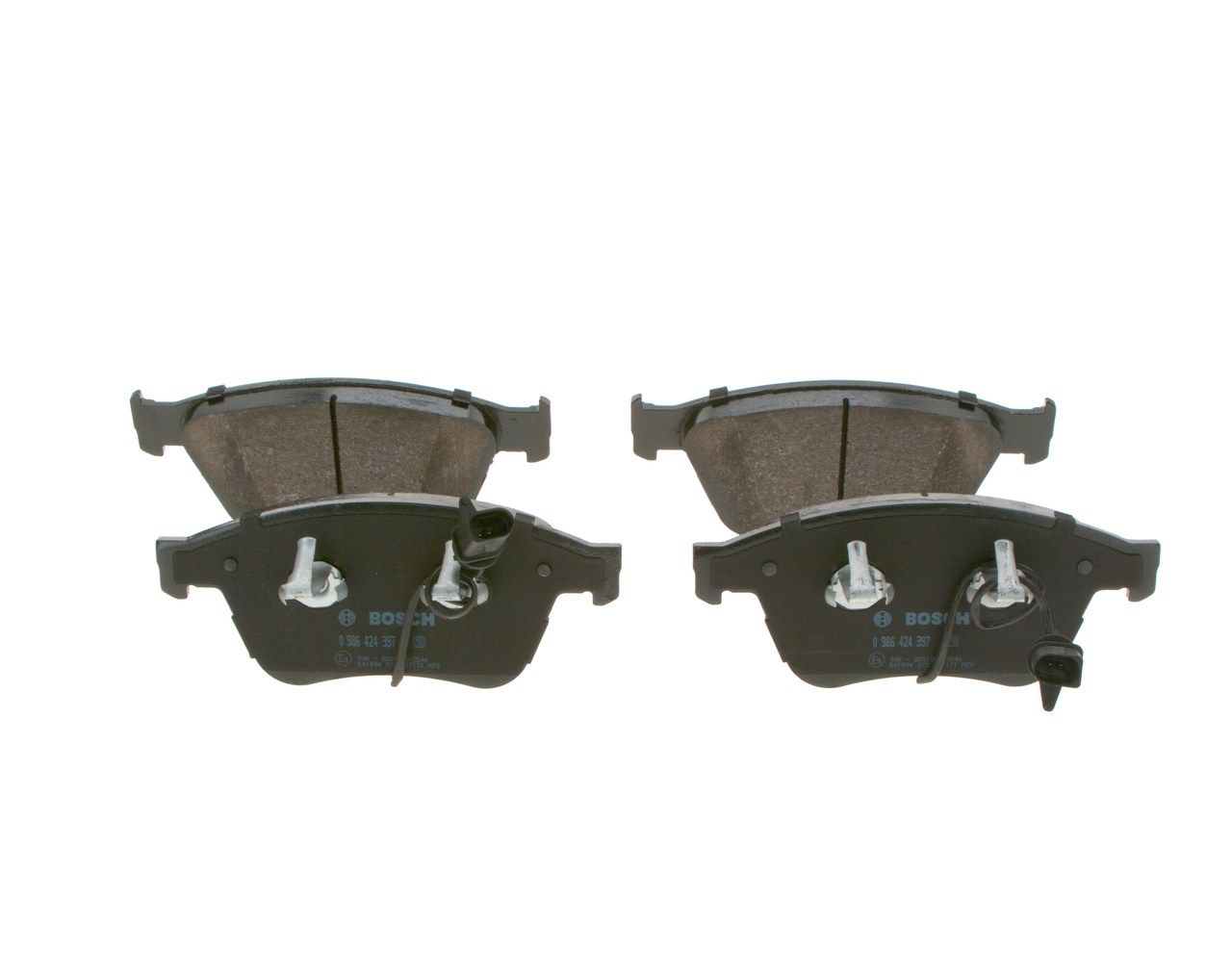 BOSCH 0 986 424 397 - Bremsbelagsatz, Scheibenbremse