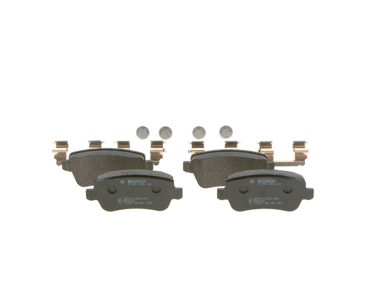 BOSCH 0 986 494 126 - Bremsbelagsatz, Scheibenbremse