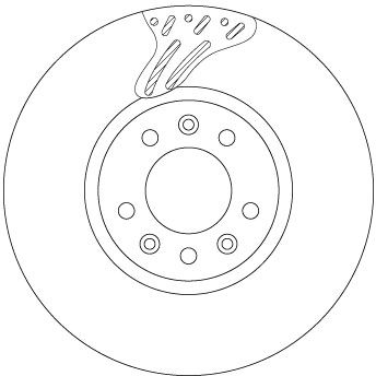 TRW DF6977S - Bremsscheibe
