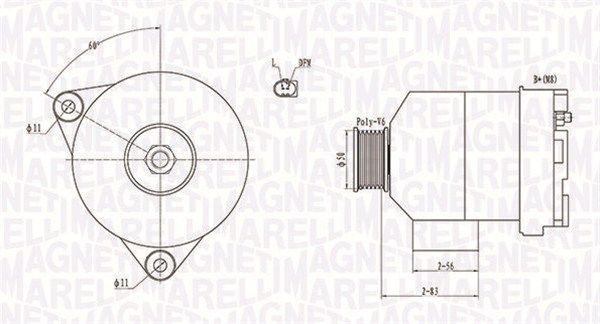 MAGNETI MARELLI 063731872010 - Generator