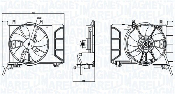 MAGNETI MARELLI 069422769010 - Lüfter, Motorkühlung