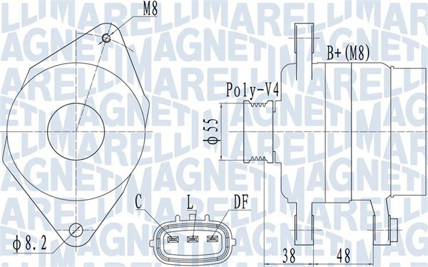 MAGNETI MARELLI 063732124010 - Generator