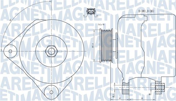MAGNETI MARELLI 063731228010 - Generator