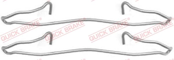 QUICK BRAKE 109-1057 - Zubehörsatz, Scheibenbremsbelag