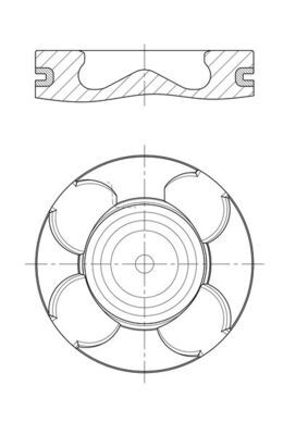 MAHLE 007 PI 00156 000 - Kolben