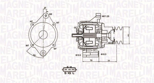 MAGNETI MARELLI 063731367010 - Generator