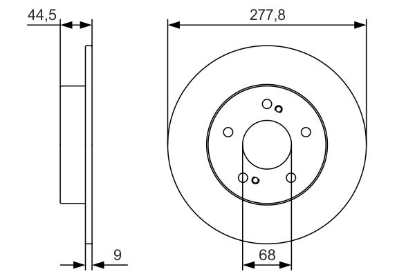 BOSCH 0 986 479 T86 - Bremsscheibe