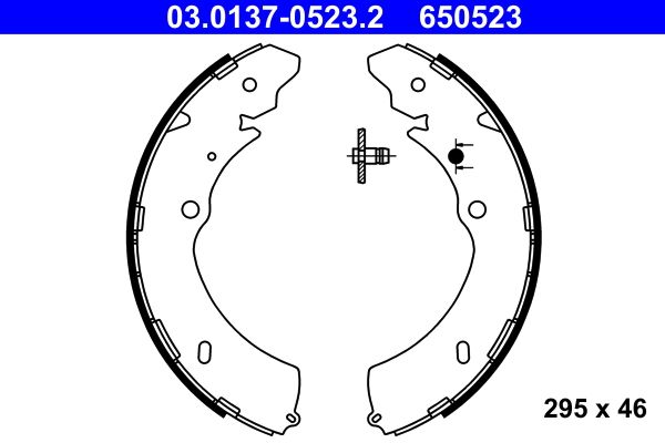 ATE 03.0137-0523.2 - Bremsbackensatz