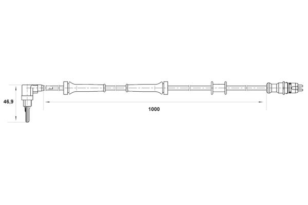 BOSCH 0 265 007 063 - Sensor, Raddrehzahl