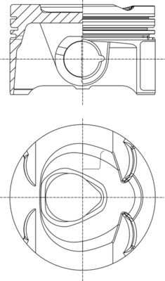MAHLE 001 PI 00164 000 - Kolben