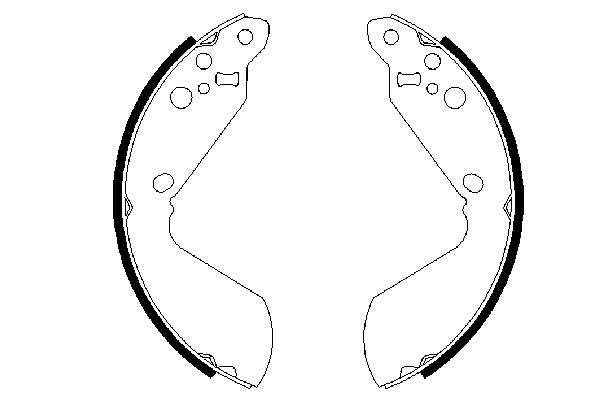 BOSCH 0 986 487 470 - Bremsbackensatz