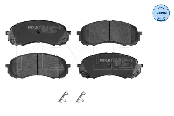 MEYLE 025 243 7217/W - Bremsbelagsatz, Scheibenbremse