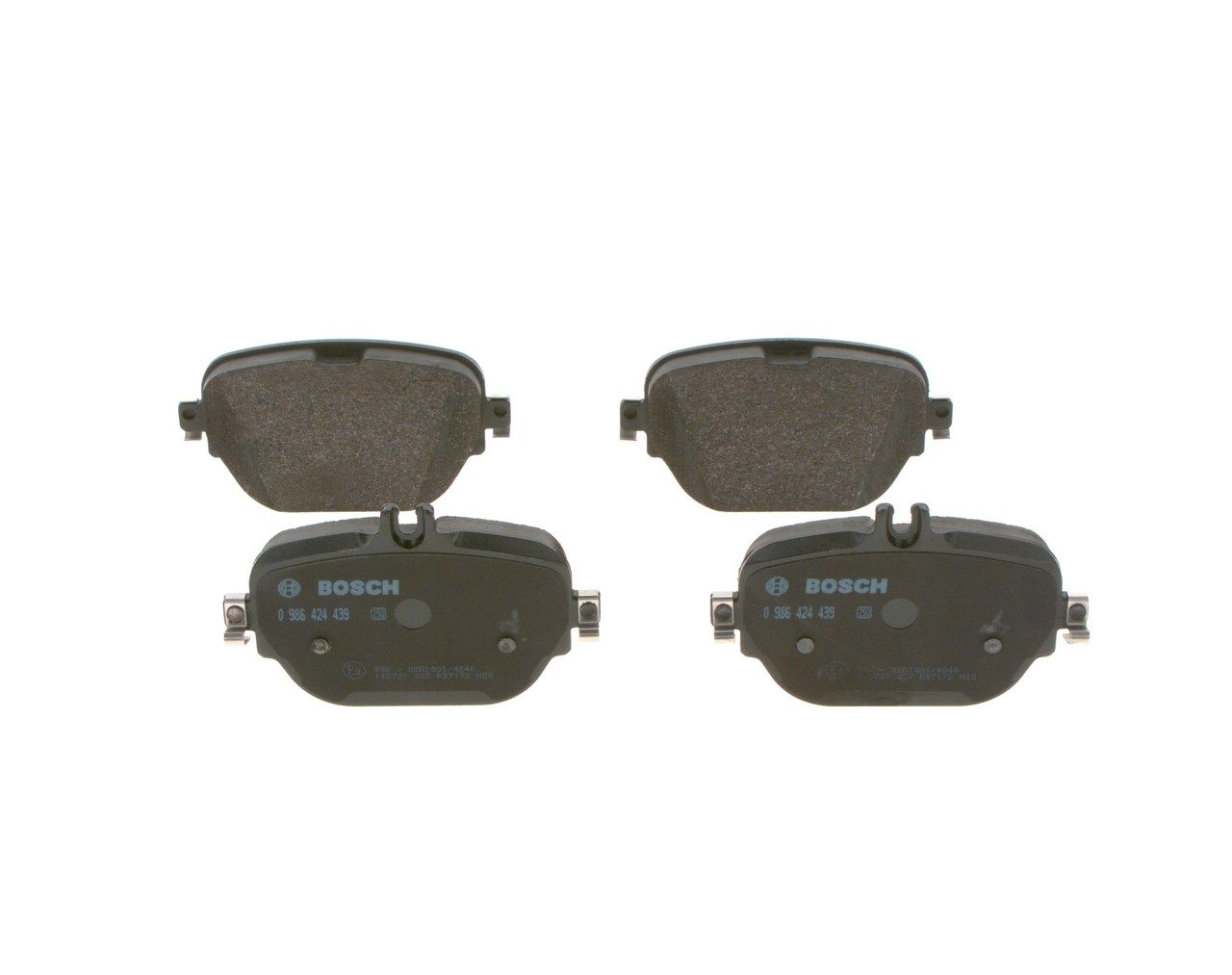 BOSCH 0 986 424 439 - Bremsbelagsatz, Scheibenbremse