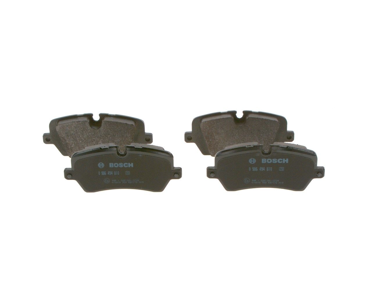 BOSCH 0 986 494 810 - Bremsbelagsatz, Scheibenbremse