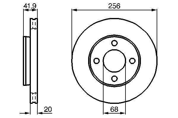BOSCH 0 986 478 225 - Bremsscheibe