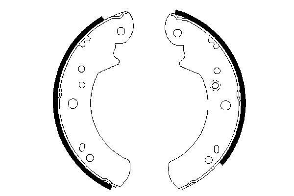 BOSCH 0 986 487 328 - Bremsbackensatz
