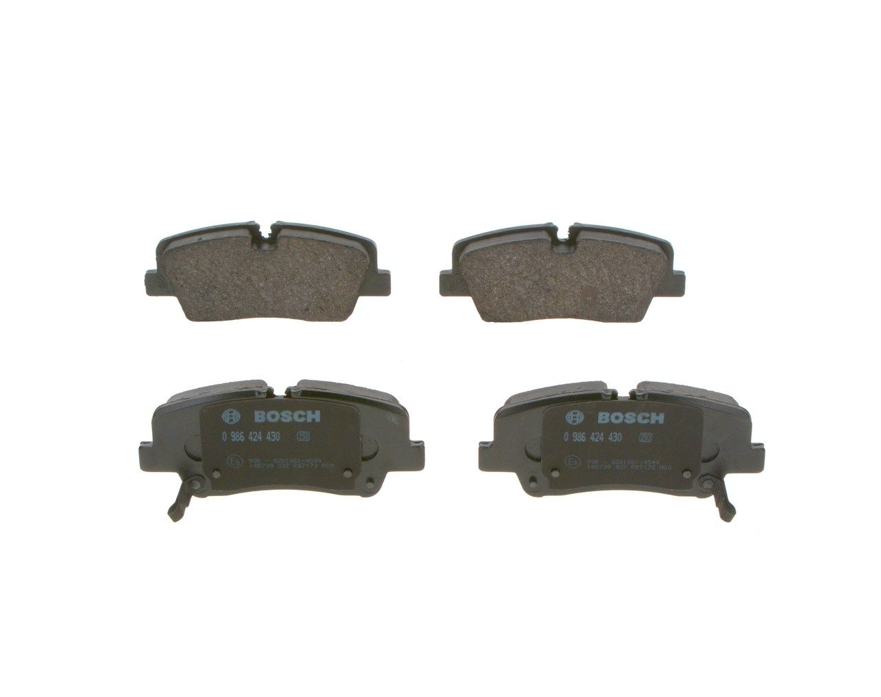 BOSCH 0 986 424 430 - Bremsbelagsatz, Scheibenbremse