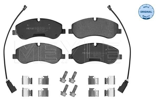 MEYLE 025 256 0217 - Bremsbelagsatz, Scheibenbremse