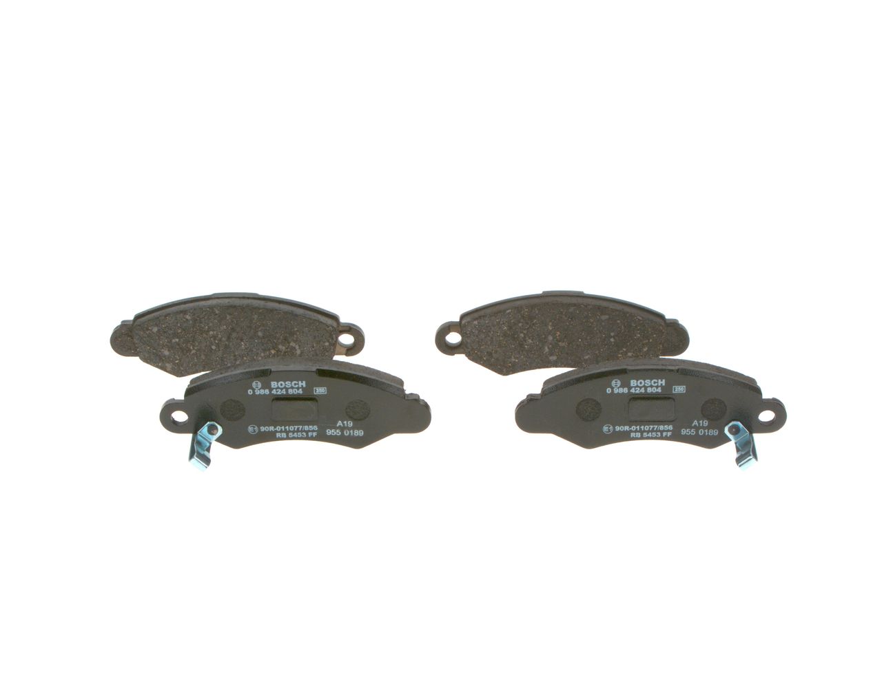 BOSCH 0 986 424 804 - Bremsbelagsatz, Scheibenbremse