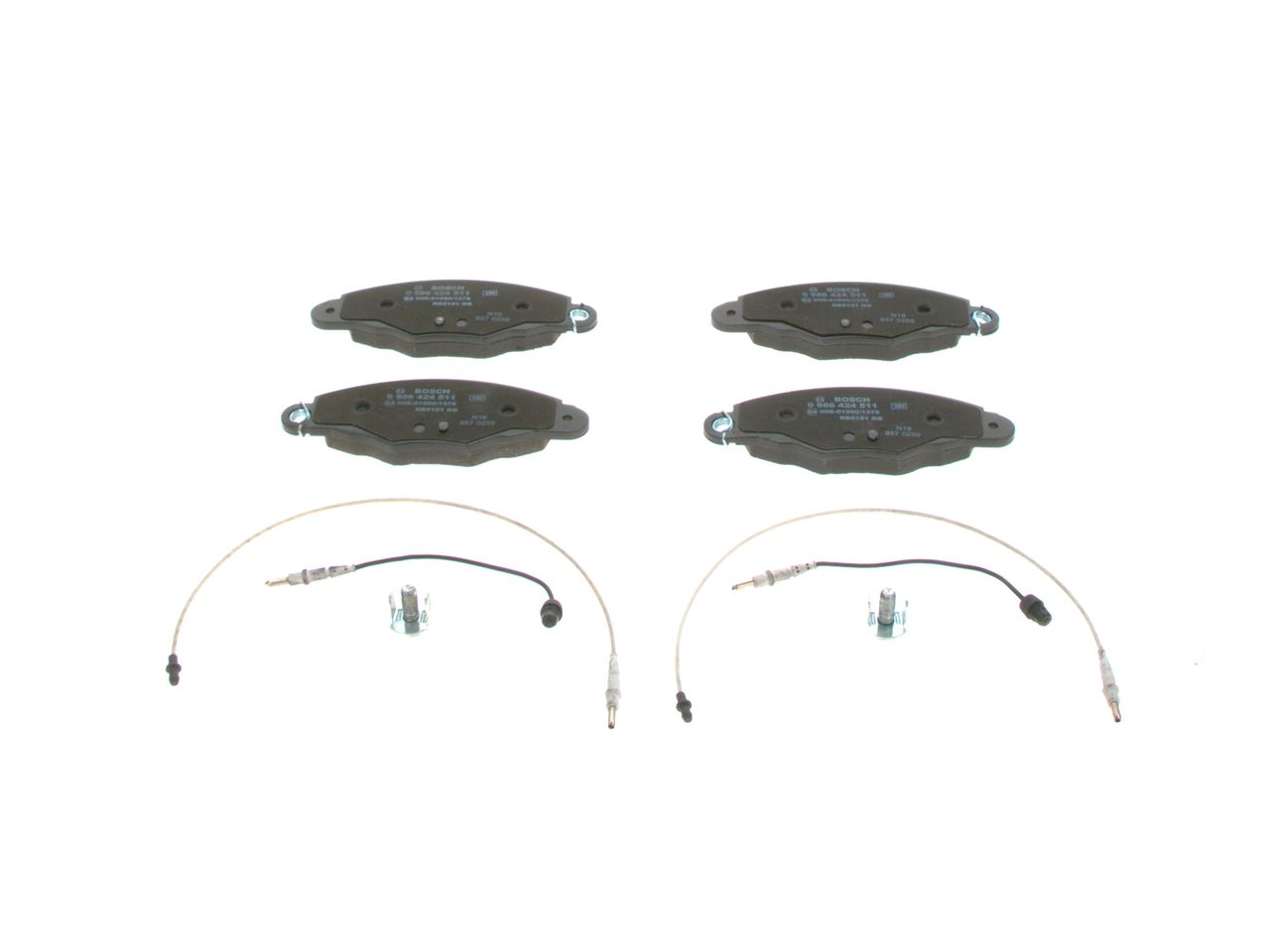 BOSCH 0 986 424 511 - Bremsbelagsatz, Scheibenbremse