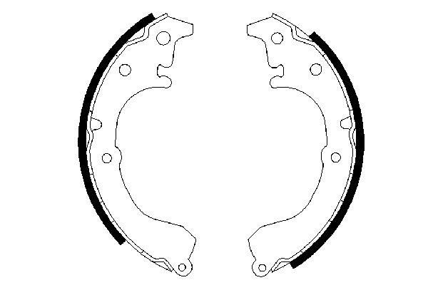 BOSCH 0 986 487 349 - Bremsbackensatz