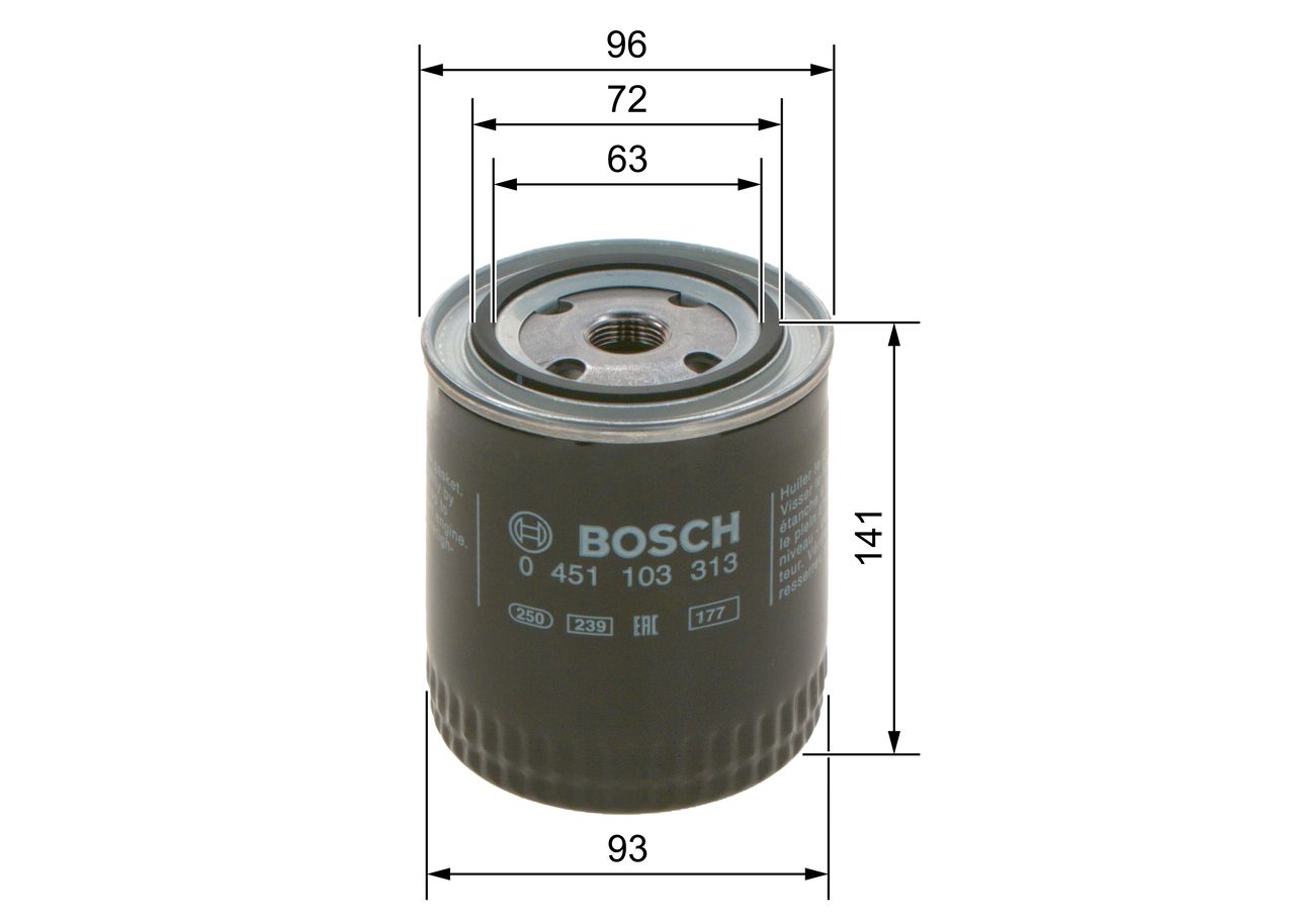 BOSCH 0 451 103 313 - Ölfilter