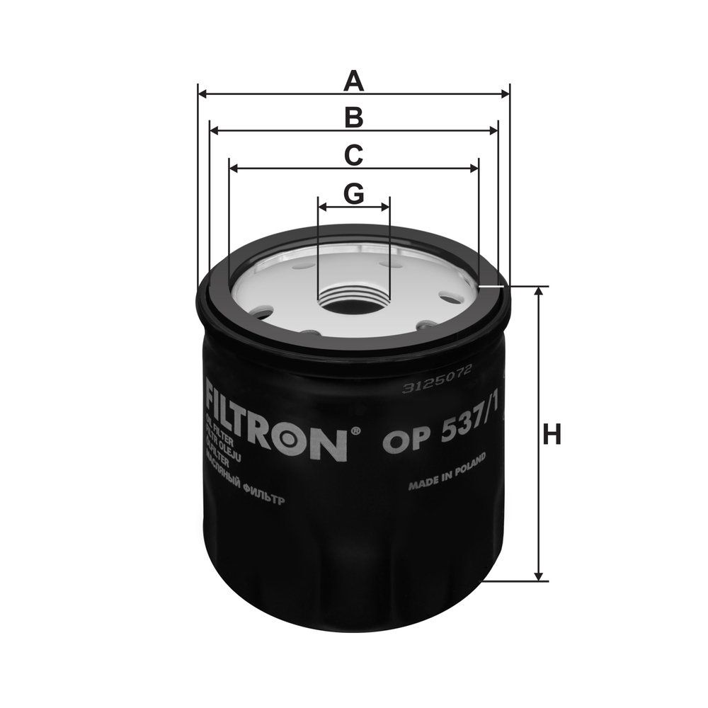 FILTRON OP 537/1 - Ölfilter