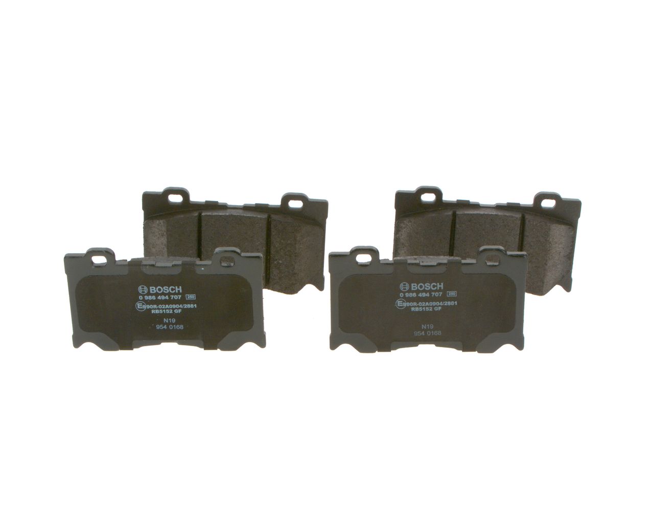 BOSCH 0 986 494 707 - Bremsbelagsatz, Scheibenbremse