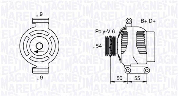 MAGNETI MARELLI 063358061010 - Generator