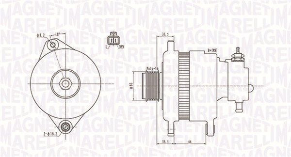 MAGNETI MARELLI 063731900010 - Generator