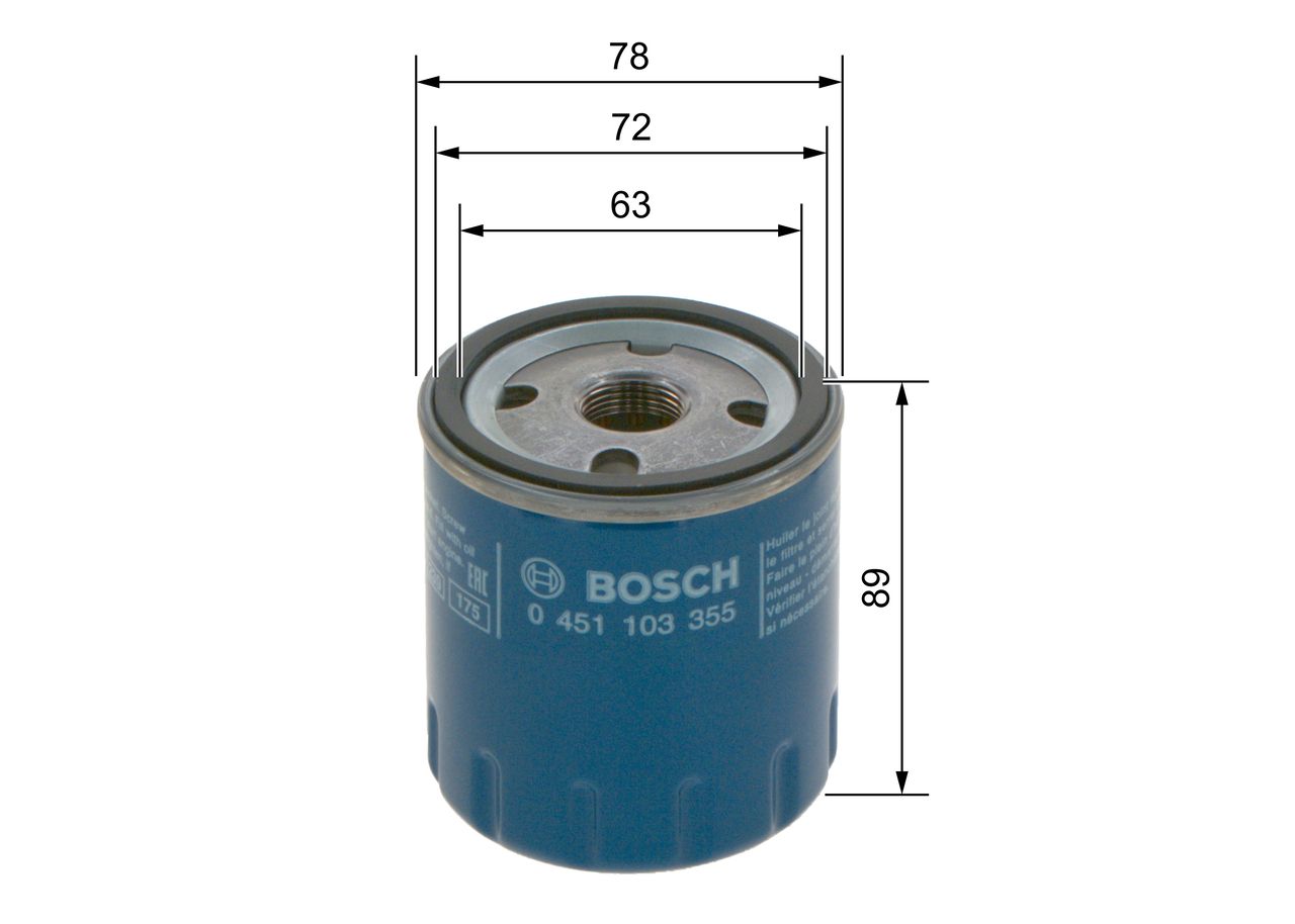 BOSCH 0 451 103 355 - Ölfilter