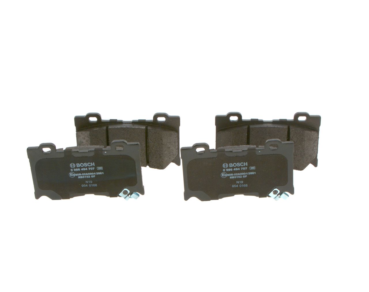BOSCH 0 986 494 707 - Bremsbelagsatz, Scheibenbremse
