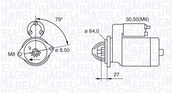 MAGNETI MARELLI 063521074370 - Starter