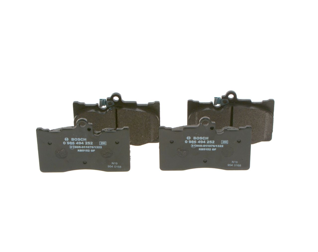 BOSCH 0 986 494 252 - Bremsbelagsatz, Scheibenbremse