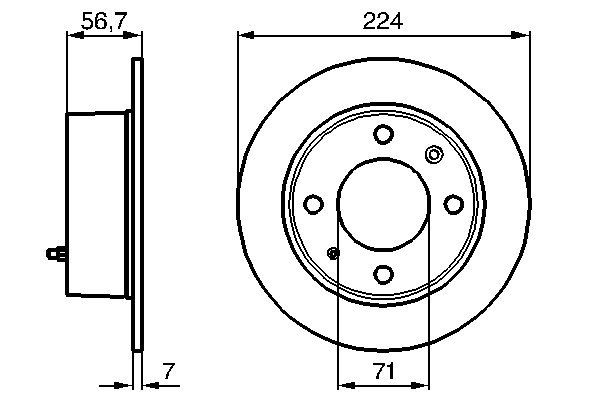 BOSCH 0 986 478 749 - Bremsscheibe