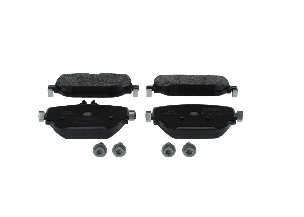 BOSCH 0 986 460 039 - Bremsbelagsatz, Scheibenbremse