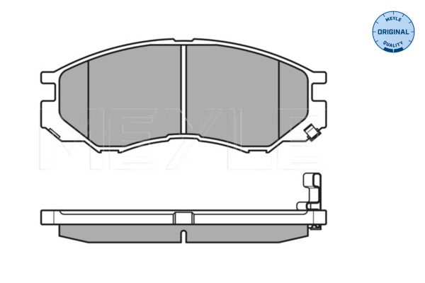 MEYLE 025 232 9015/W - Bremsbelagsatz, Scheibenbremse