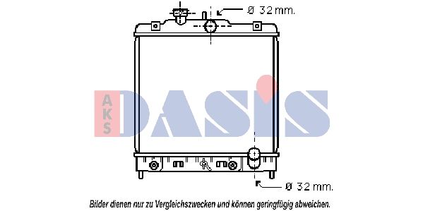 AKS DASIS 100260N - Kühler, Motorkühlung