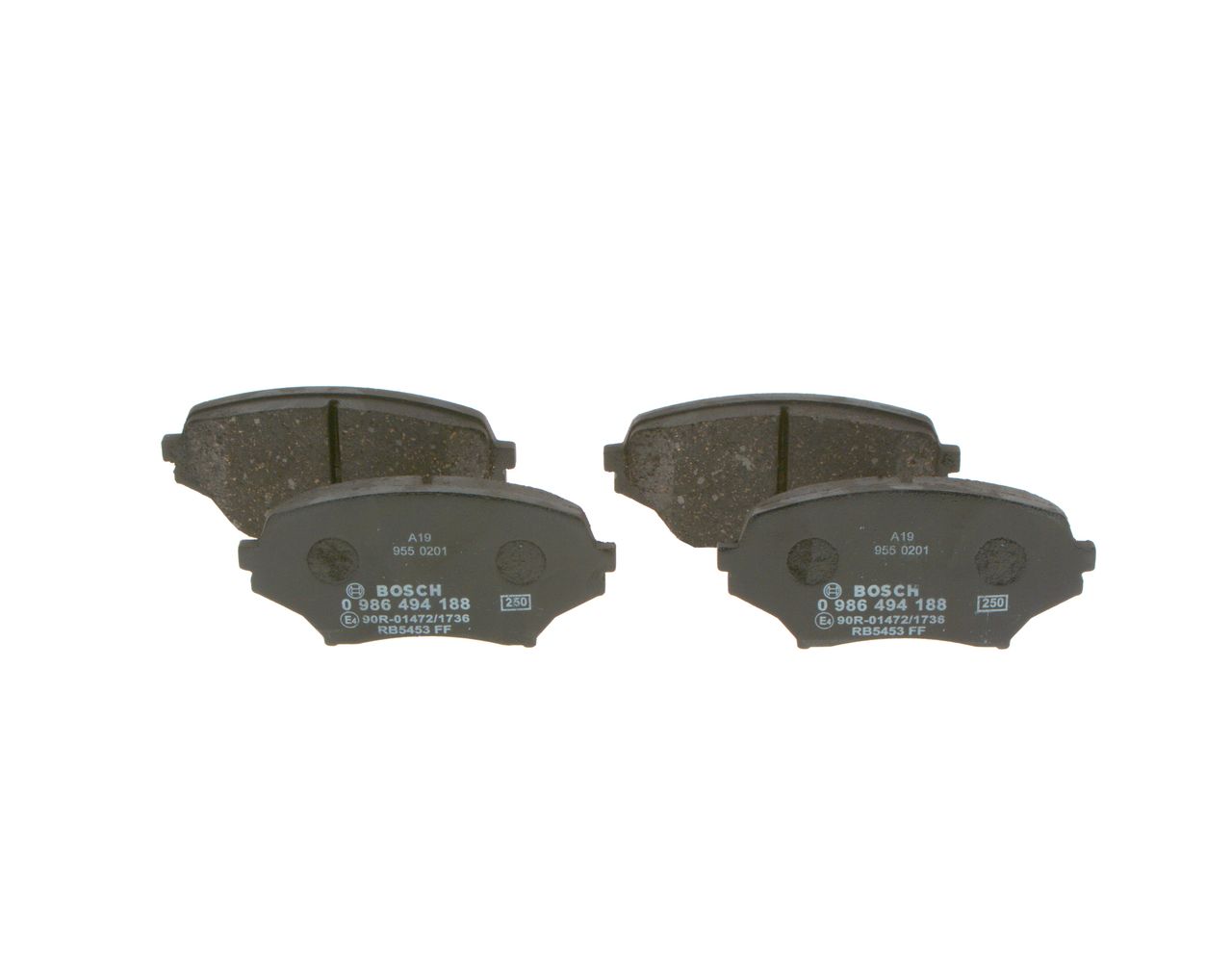 BOSCH 0 986 494 188 - Bremsbelagsatz, Scheibenbremse