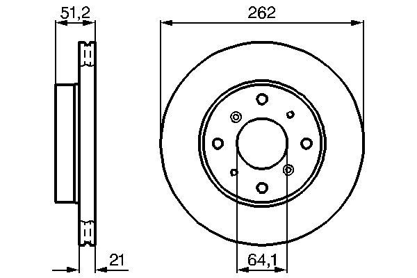 BOSCH 0 986 478 447 - Bremsscheibe